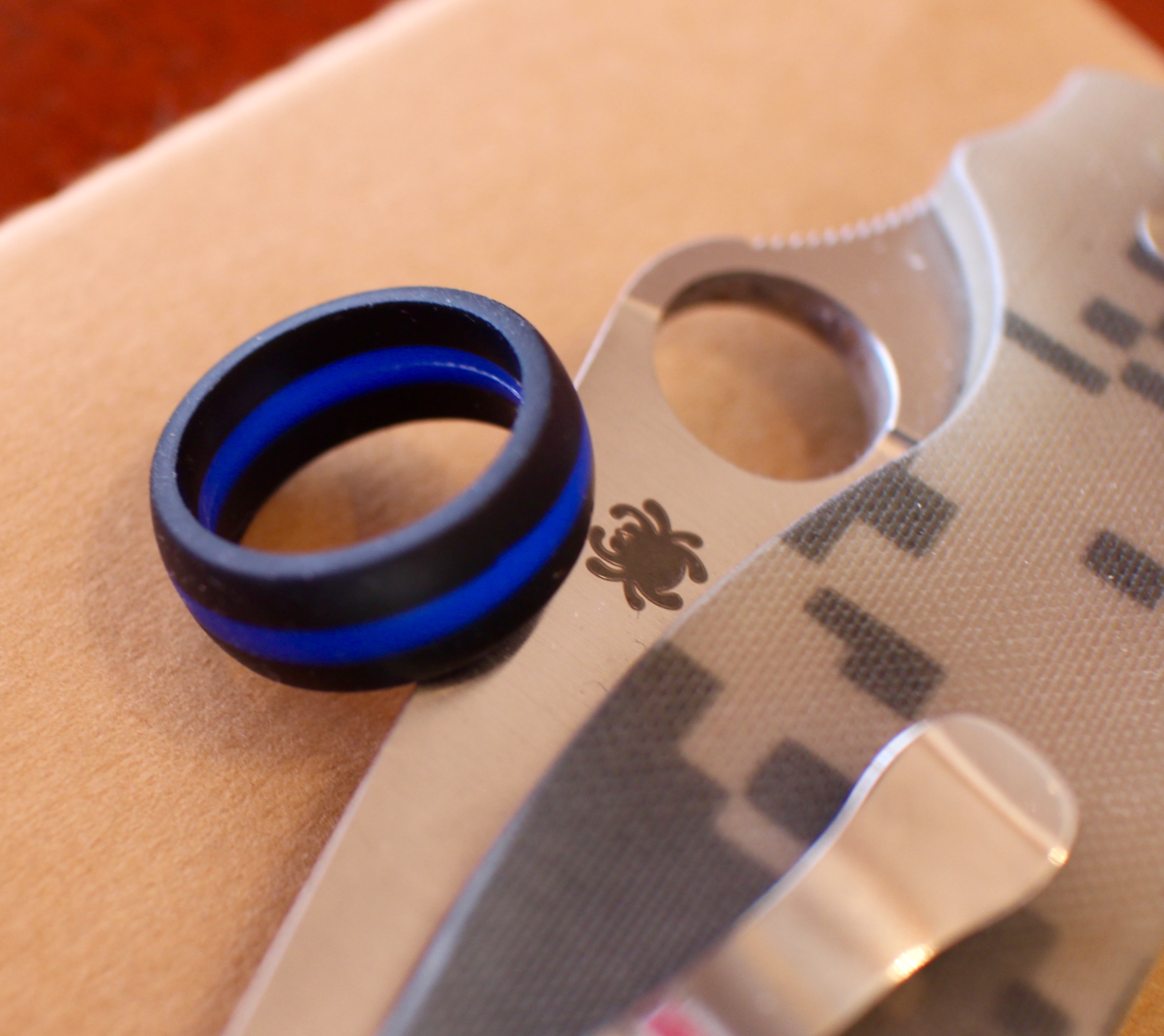 QALO Ring- Thin Blue Line